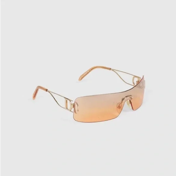 ICONIC DIOR MISS DIORELLA VINTAGE SUNGLASSESS ORANGE/GOLD - Picture 5 of 6